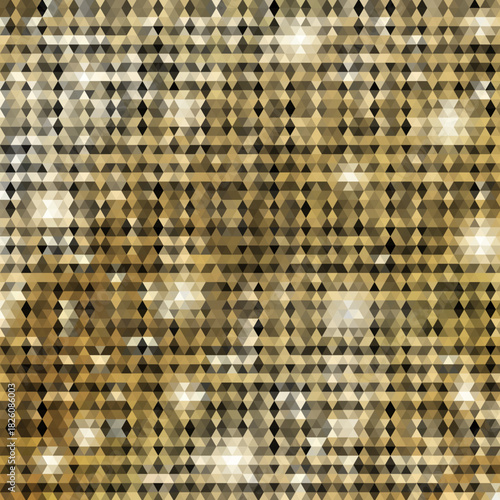 Gold abstract triangular background. polygonal style. eps 10
