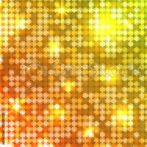 Yellow hexagon background. abstract vector illustration. eps 10