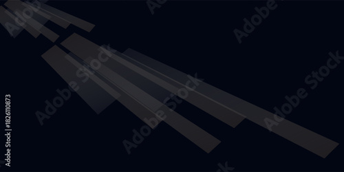 minimalist banner black gradient background, overlaping shape and shadow