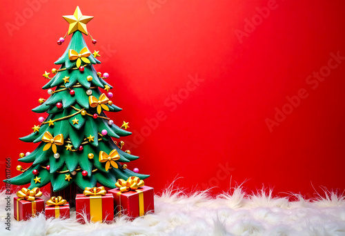christmas tree with gift box