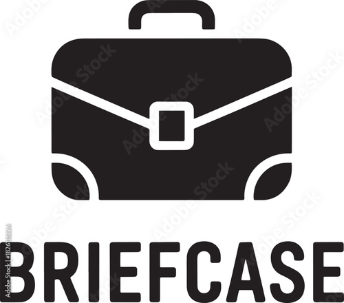 Classic Briefcase Icon Vector Illustration for Business and Professional Use