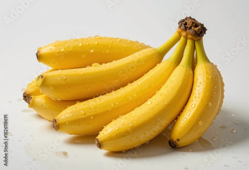 bananas on a white background