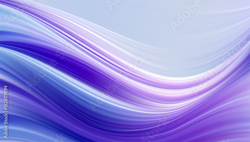 Fluid Purple And Blue Wave Abstract Background For Design And Art