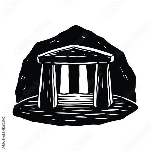 Neolithic Ritual Temple Design Art