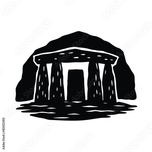 Neolithic Temple Illustration Art