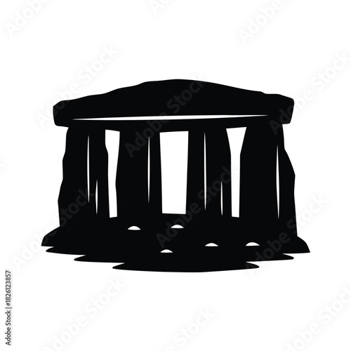 Neolithic Temple Ruins Vector
