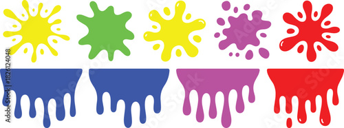 Abstract black splatter pattern, ink blot seamless background, bold splash texture design, scattered shapes vector art for creative projects