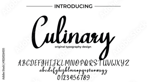 Culinary - Elegant Script Font for Smooth Handwritten Design and Creative Typography