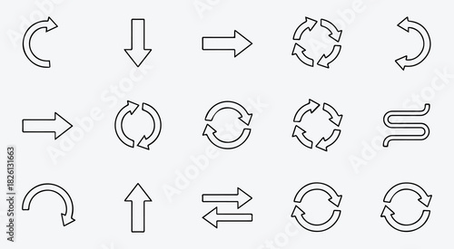 Sleek Black Interface Icon Set
