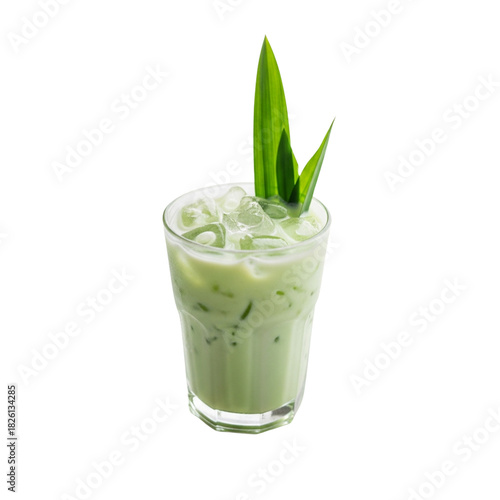 Wallpaper Mural Healthy thai pandan green drink in a glass Torontodigital.ca
