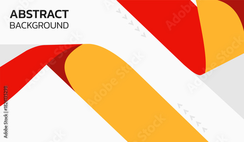 Red and yellow abstract geometric background vector illustration