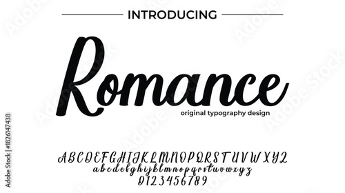 Romance - Elegant Script Font for Smooth Handwritten Design and Creative Typography