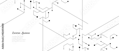 幾何学 抽象 六角形 回路 科学 テクノロジー 背景