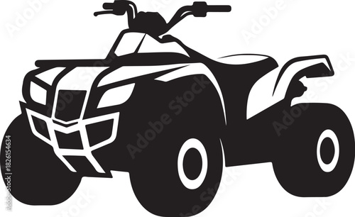 All-terrain vehicle silhouette graphic icon vector design element
