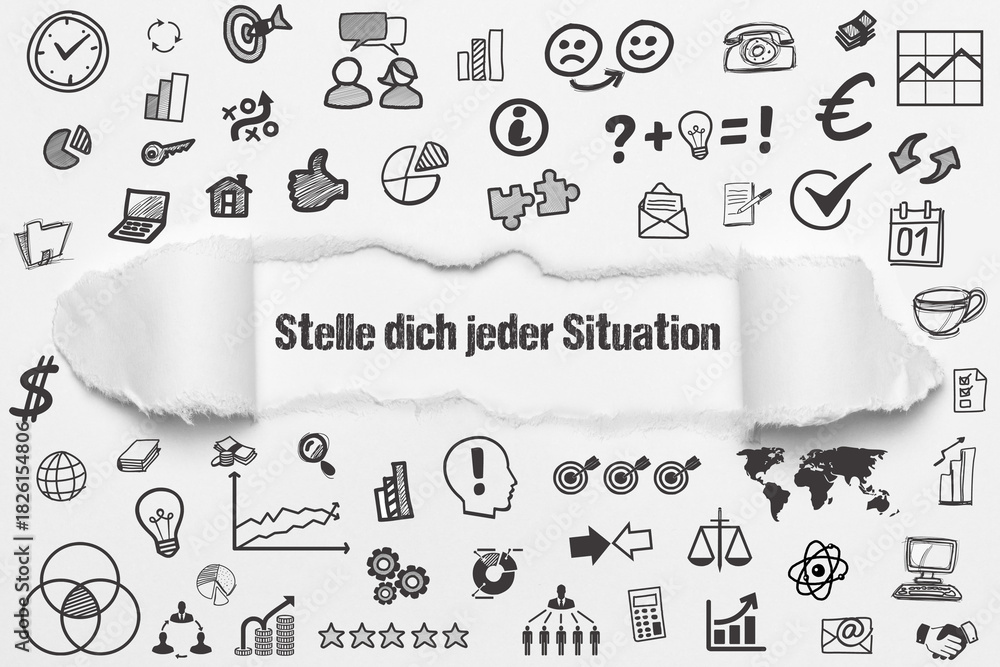 Fototapeta premium Stelle dich jeder Situation