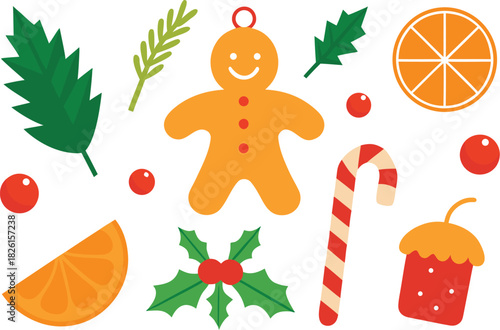 Adobe Illustrator Artwork New Year Promotion Poster or banner with gift box and christmas element for Retail,Shopping or Christmas Promotion.New year 2023 Symbol with red ball ornaments. Vector illust