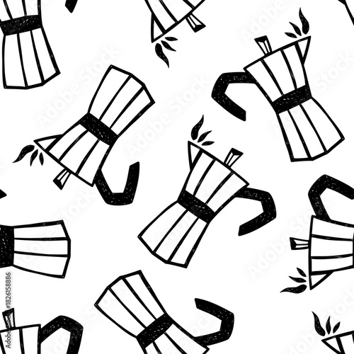 Coffee seamless pattern