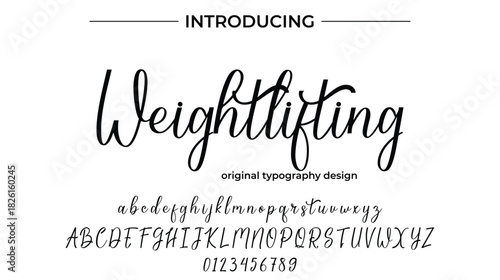 Weightlifting - Elegant Script Font for Smooth Handwritten Design and Creative Typography
