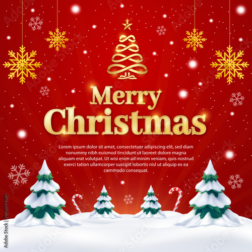 Social Media Post of Merry Christmas Celebration