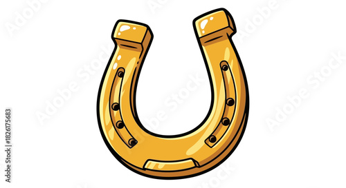 Golden Horseshoe Symbol of Luck and Fortune in Equestrian Traditions