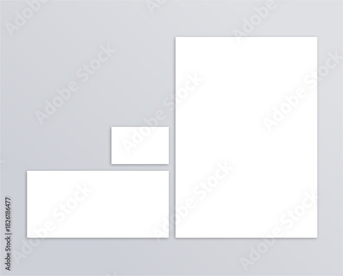 Briefbogen, Visitenkarte und Flyer Mock-up