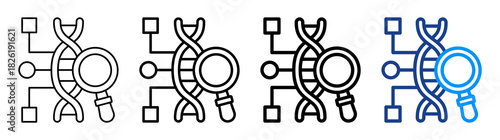Sequencing Icon Different Style Outline Collection Set