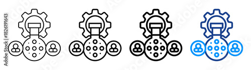 Pharmaceutical Icon Different Style Outline Collection Set