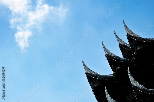 traditional roof in China