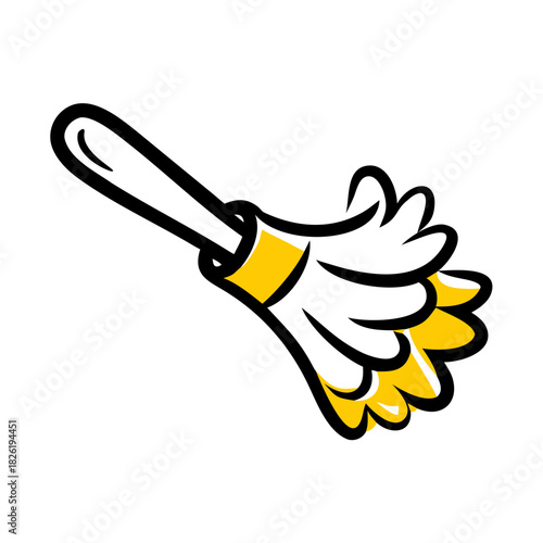 a flat gradient outline icon of a duster for web and graphic design
