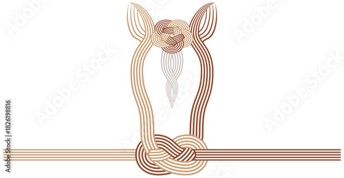 午年　馬をモチーフにした水引き