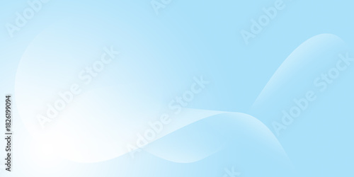 Light blue and white abstract background with subtle, flowing, curved lines and an overlapping, soft gradient pattern. Creates modern, serene, and clean minimal design