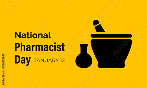 National Pharmacist Day celebrates the dedication of pharmacists who ensure safe medication, precise guidance, and trusted healthcare support for communities. Banner poster, flyer and background.