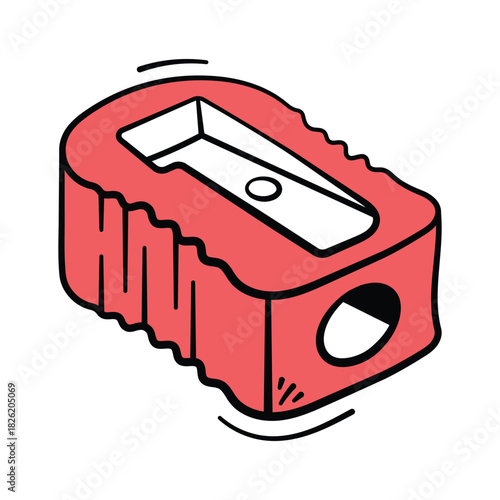 Take your hands on this amazing doodle icon of pencil sharpener