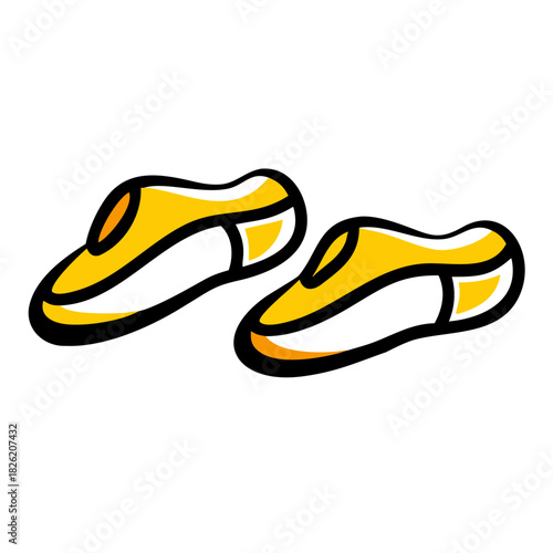 a flat gradient outline icon of a shoe icon set for web and graphic design