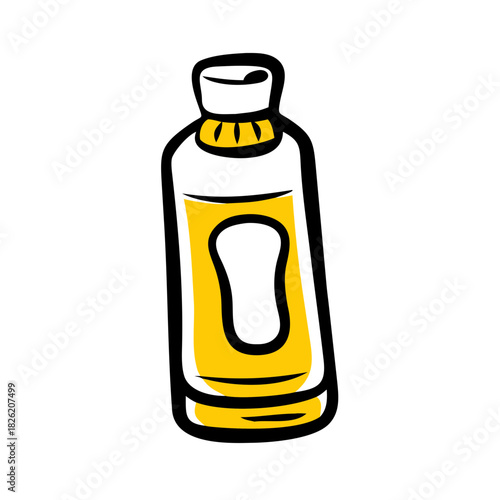 a flat gradient outline icon of shower gel for web and graphic design