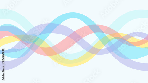 Abstract colorful wavy lines background design.
