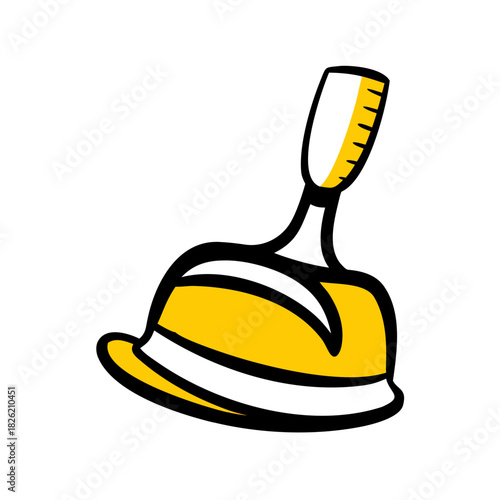 a flat gradient outline icon of a vacuum cleaner for web and graphic design