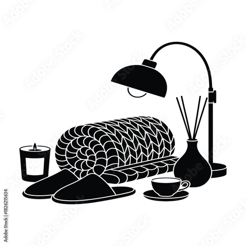 Black and white vector illustration set of kitchen utensils icons for cooking and restaurant design