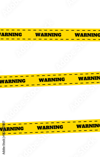 crime scene tape. caution tapes. set of yellow and black lines. police crime tape