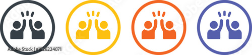 high five, success, teamwork, celebration, agreement, partnership, greeting, gesture, hands, people, icon, symbol, graphic, design, vector, friendship, unity, achievement, connection, collaboration, j