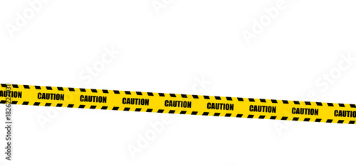 caution tapes. set of yellow and black lines. police crime tape