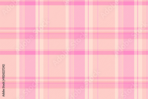 Soft pink plaid pattern. Ideal for backgrounds, textiles, and designs requiring a gentle, feminine touch. Versatile for web and print projects.