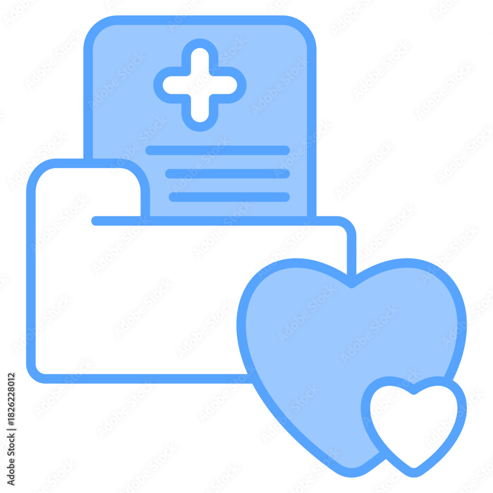 Obraz premium Umanity Leave Blue Icon