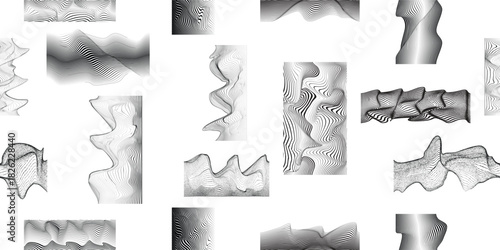 Vector wavy lines seamless pattern- Endless pattern for wallpapers, wrapping and packaging. Repeatable pattern with various creative design elements .
