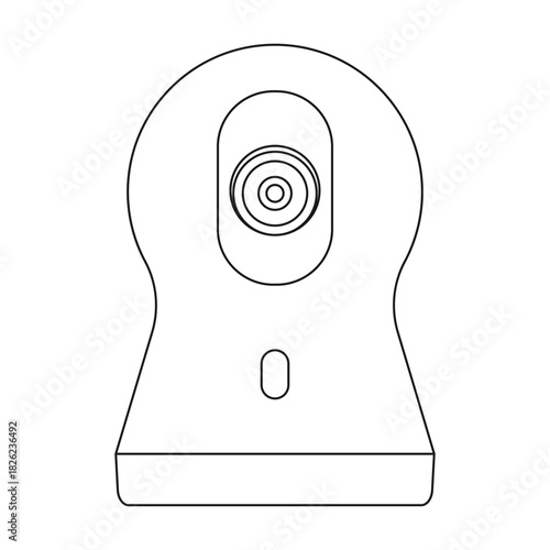 illustration of security camera