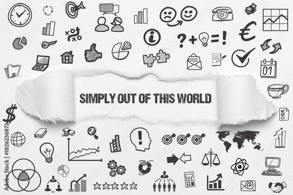 Naklejka premium Simply out of this world 