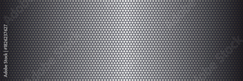Black metal texture steel background. Perforated sheet metal. vector