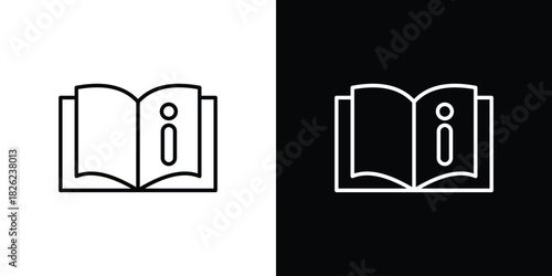 User guide icon thin line outline concept. Linear style icon. Editable stroke. Vector