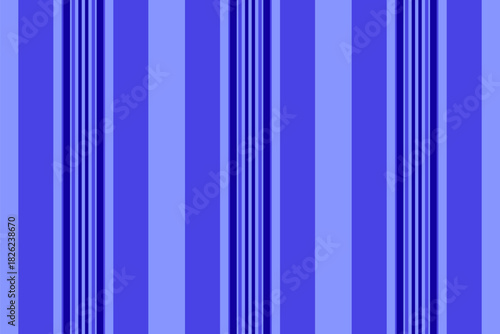 Present vertical fabric textile, luxury lines vector stripe. Service seamless pattern texture background in indigo and blue colors.