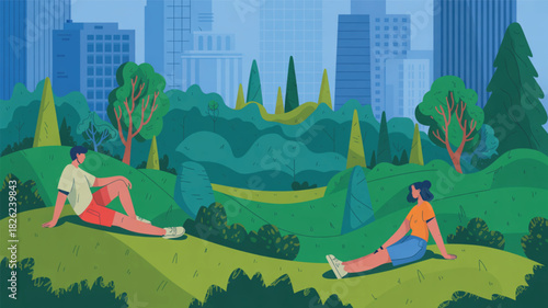 camping in the mountains